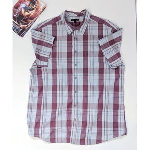 BANANA REPUBLIC Blue Plaid Button Down Shirt